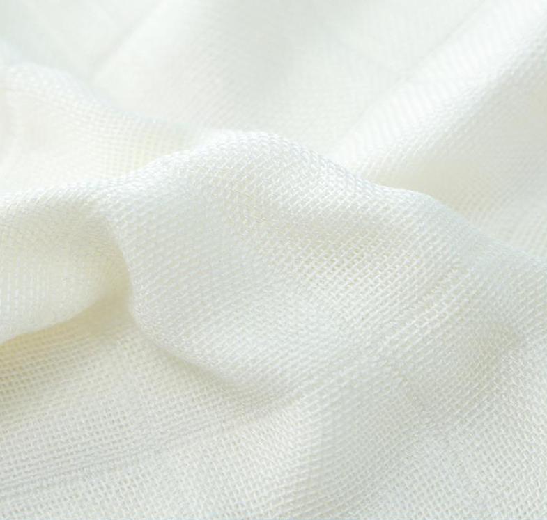 Set of 4 square absorbent cleaning cloths, 30cm square kitchen cleaning towels with colored edges and hanging loops.