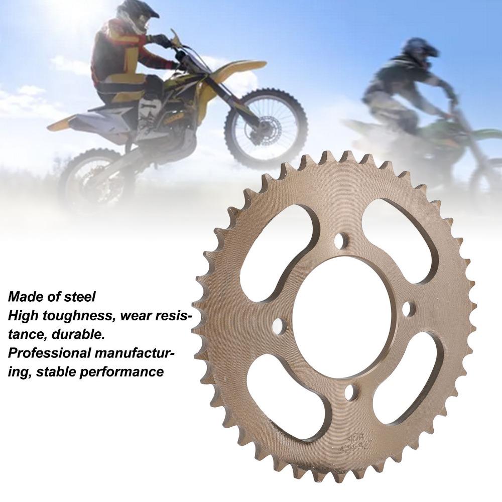 High Toughness Motorcycle Sprocket 428 42T Chain Sprocket Rear Drive Sprocket Cycling Riding