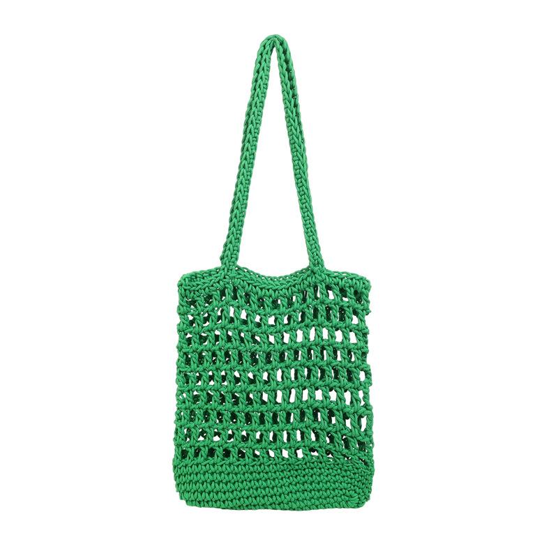 Hollowed-out Leisure Vacation Beach Bag with Large Capacity Single-shoulder Bag