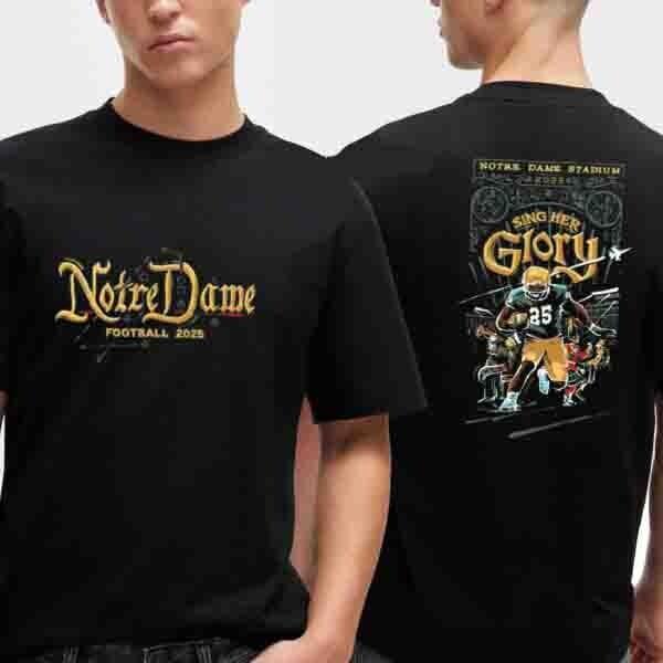 NEW POPULAR! Notr e Dame 2026 Football Two Sided T-Shirt Gift for Friends XXXXL