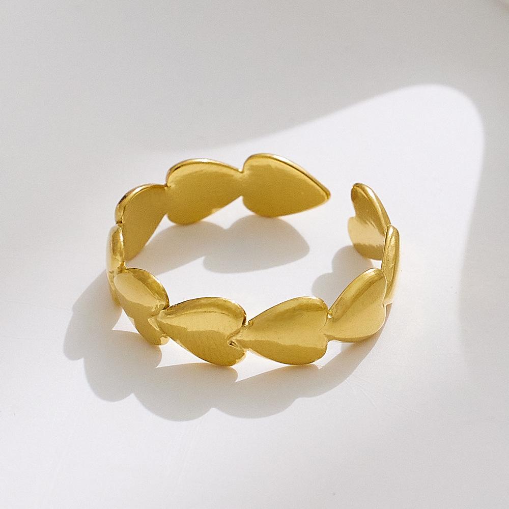 Schlichter Ring Hohlöffnung Verstellbarer Ring für Damen