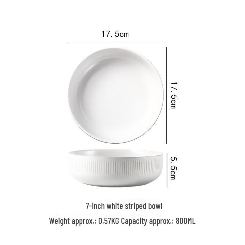 Deou Xingguang Striped Ceramic Tableware