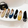 Women's Board Shoes Flat Shoes Super Cute Sweet Cute Cat and Dog Fashion Matching Round Head Shallow Mouth Flat Heel Tide Shoes