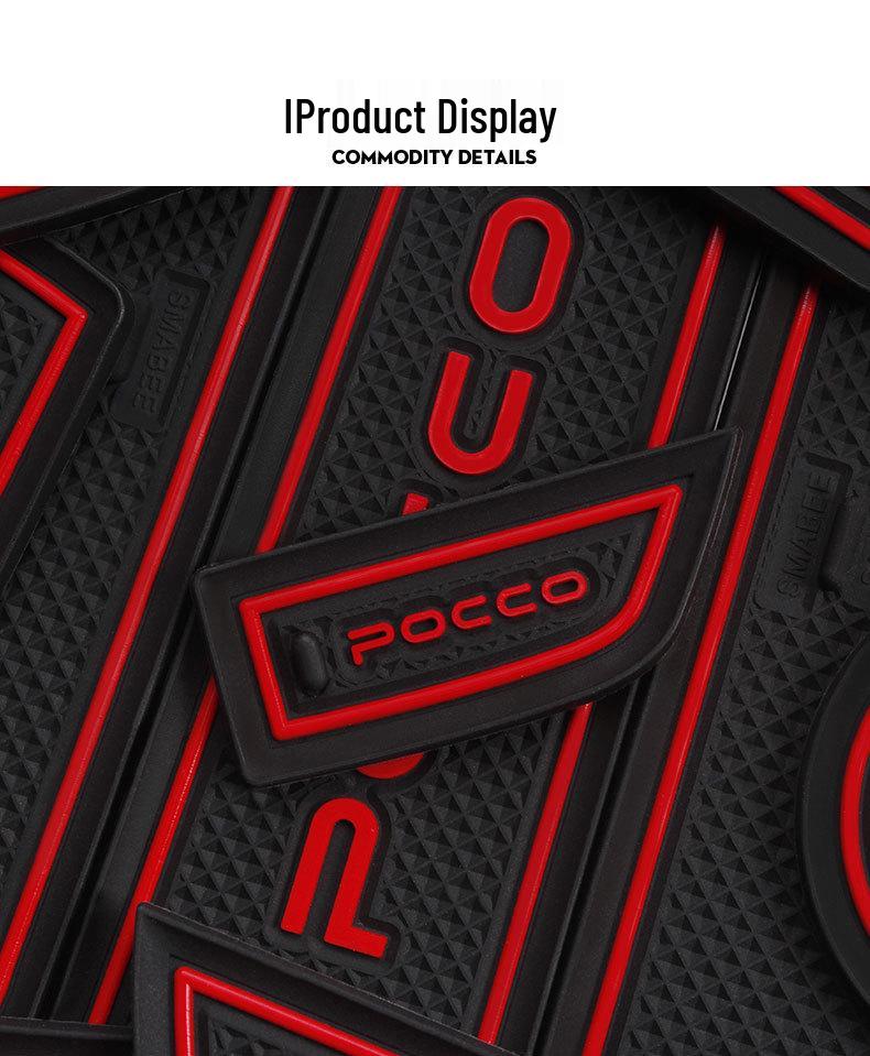 Punkduoduo Car Interior Decoration: Door Slot Pad & Cup Holder