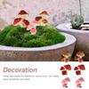 6 Pcs Simulated Mushroom Mini Froth Adornment Micro Landscape Decoration Flower Pots Balloon Craft Foam Fish Tank Decorations
