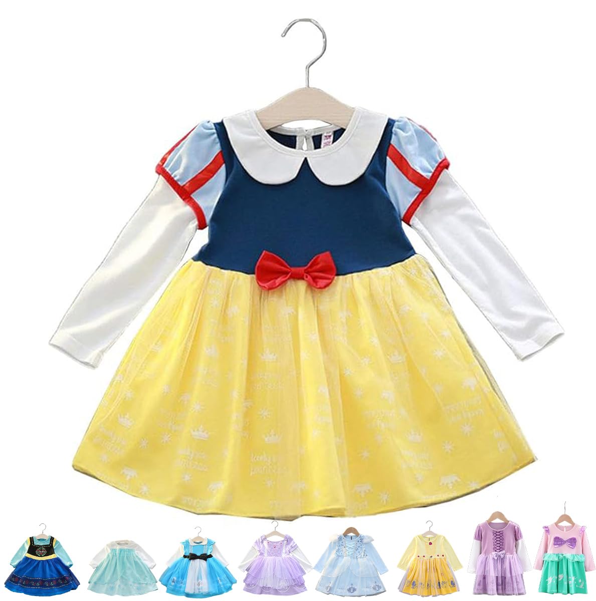 

Princess Snow Little Princess Halloween Girls Snow d302 [monoii] Dress, Queen, Alice, Costume, Kids, Costume, (100cm, White)