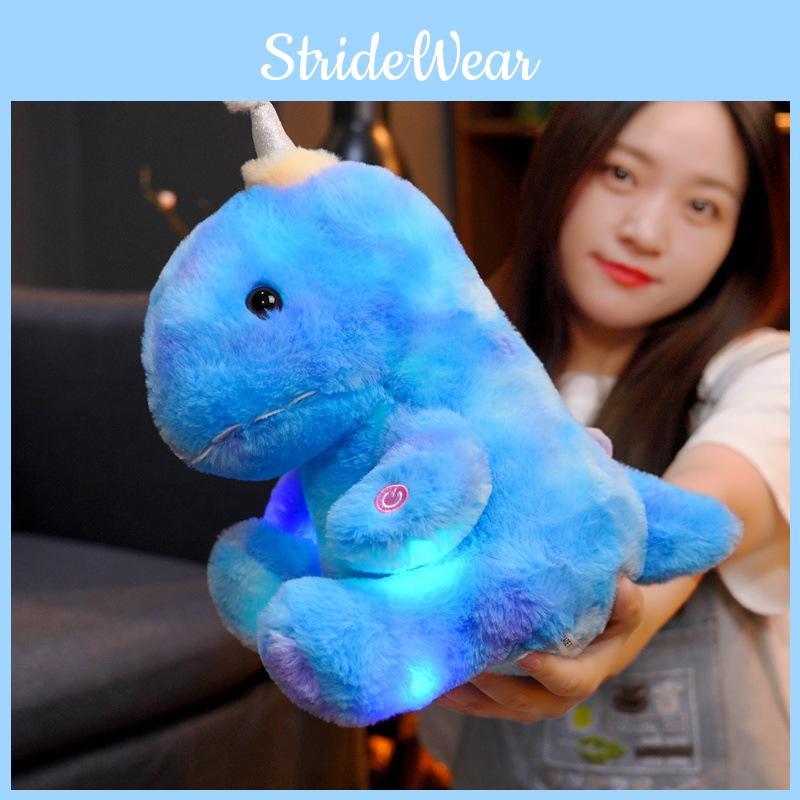 Glowing Cartoon Dinosaur Plush Toy Cute Doll Sleeping Birthday Gift Valentine