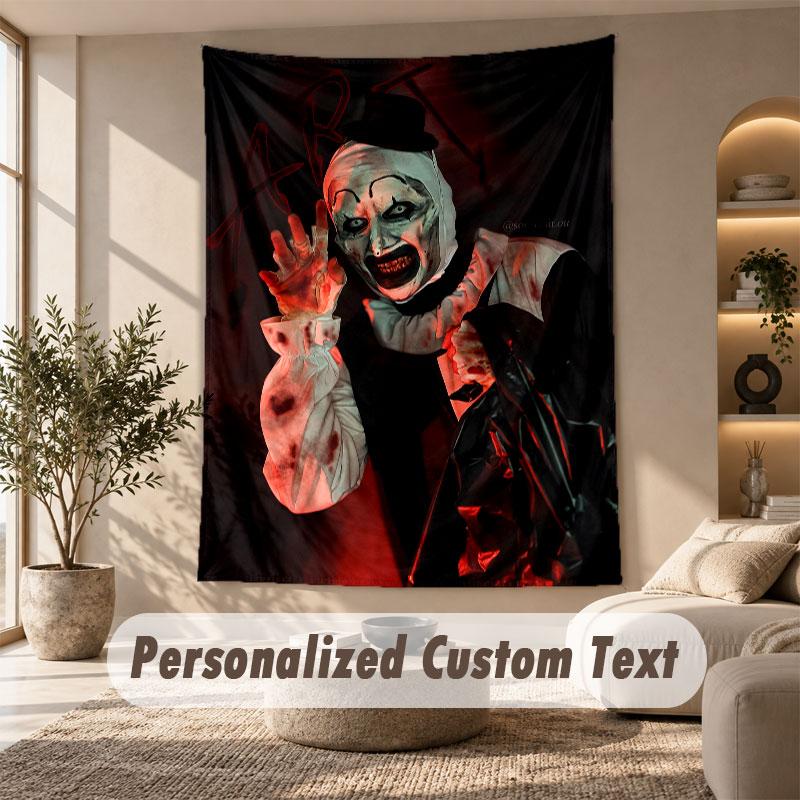 Wall Hanging Tapestry Art Cloth Bedroom Room Background DecorTerrifier Art the Clown