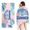 Geometric Flamingo Tropical Leaf Beach Towel Oversized Microfiber Quick Dry Sand Free Pool Swim Bath Towel