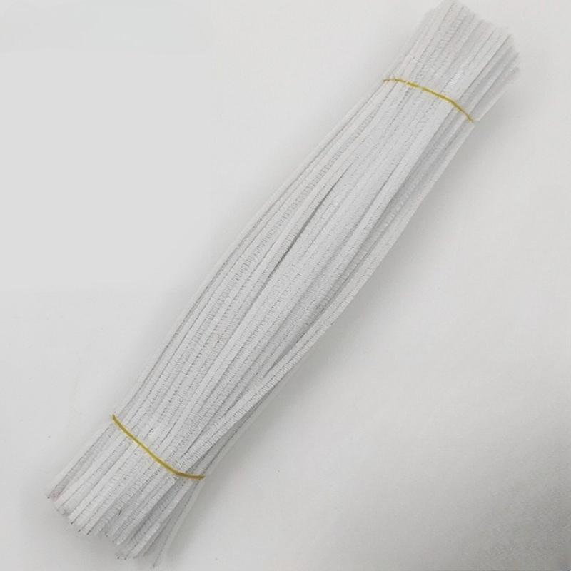 500pcs Chenille Stem Pipe Kids DIY Creative Chenille Sticks Cleaners Kindergarten Educational Handmade Material Plush Strips