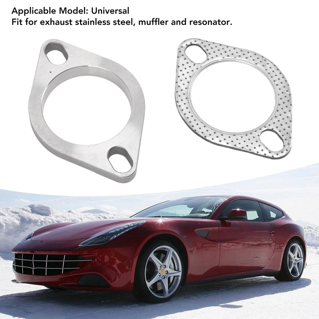 Exhaust Flange Gasket Kit Exhaust Flange Connection Kit Rust Proof  Strong Sealing Good Fixation for Muffler