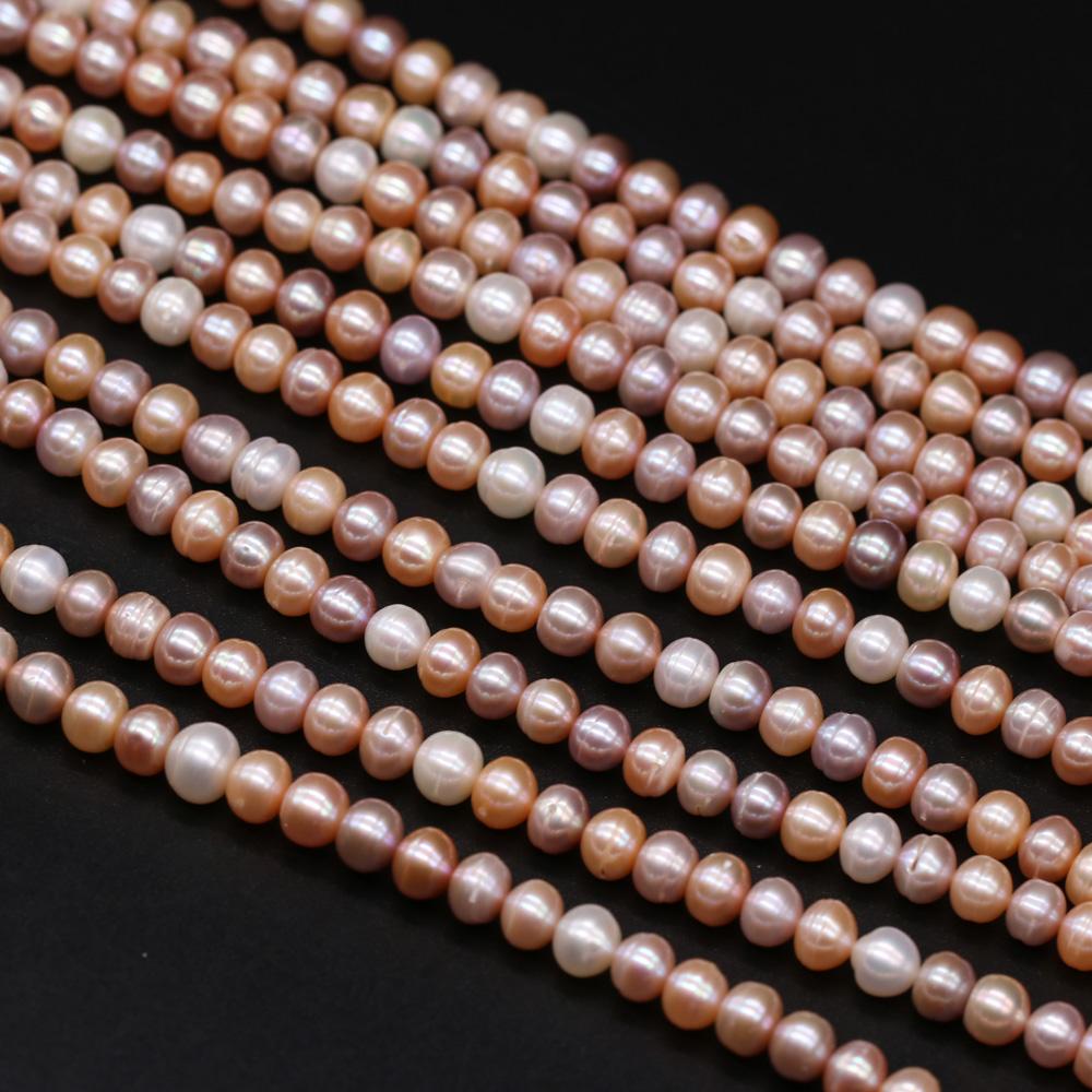 1String, Rondelle Pearls, Colorful Natural Freshwater Pearl Beads, 8-9mm, for DIY Necklace Bracelet Accessories, Jewelry Making, 36cm