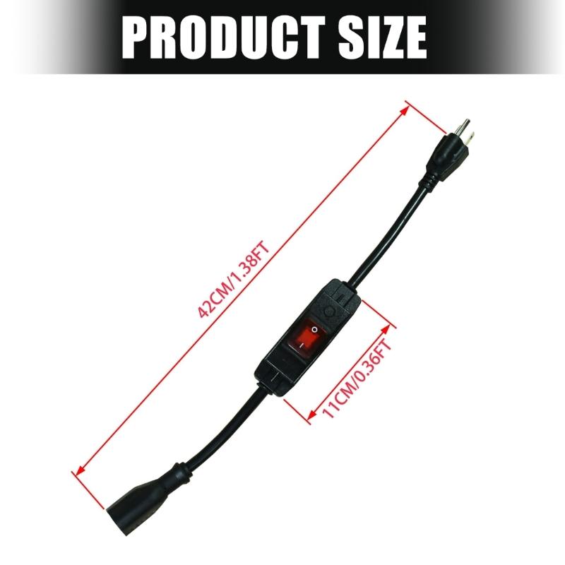 16A 250V Heavy Duty Power Cord With Waterproof Switches 3 Prong Outdoor Extension Cord for Indoor and Outdoor Use