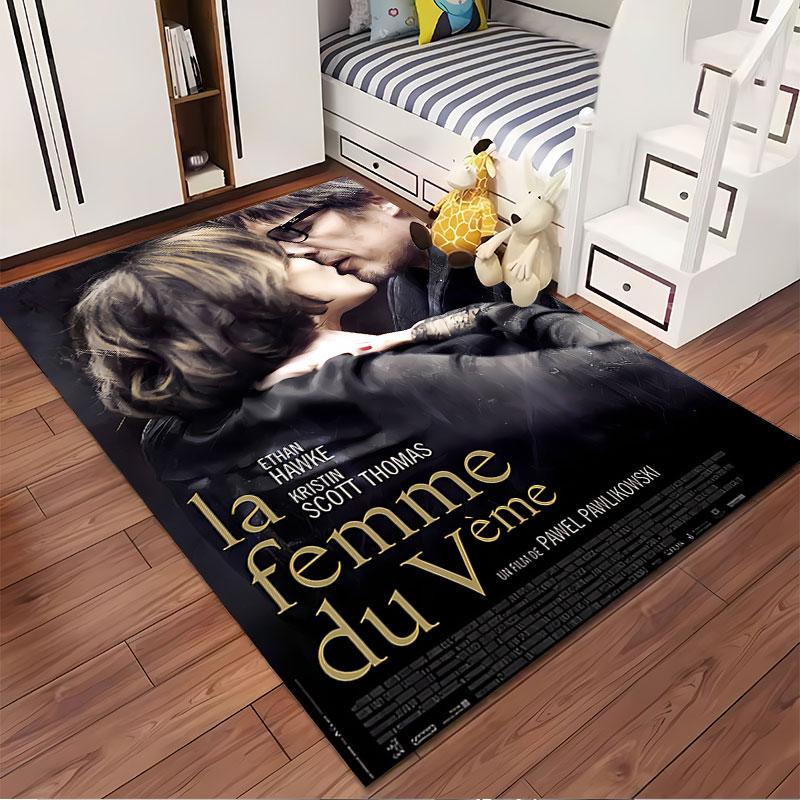 Romantic Movie Print Carpet suitable as a non-slip mat for the living room or bedroom sofa