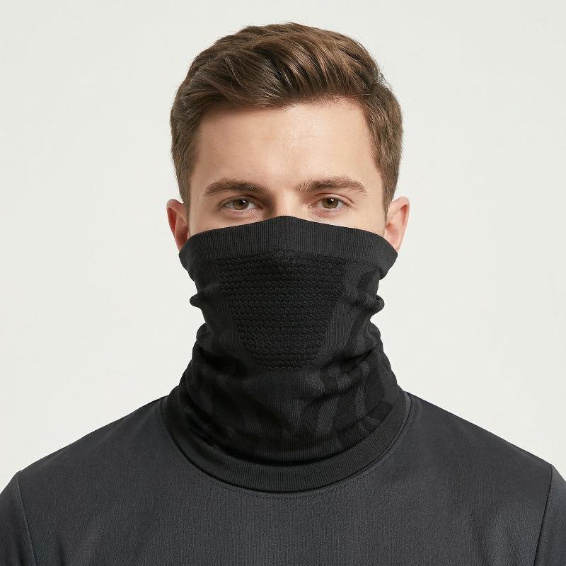 Thickened Hemmed Warm Scarf for Cycling Mask for Outdoor Cold Protection Running Sports Breathable and Windproof Neck Guard Neck Cover