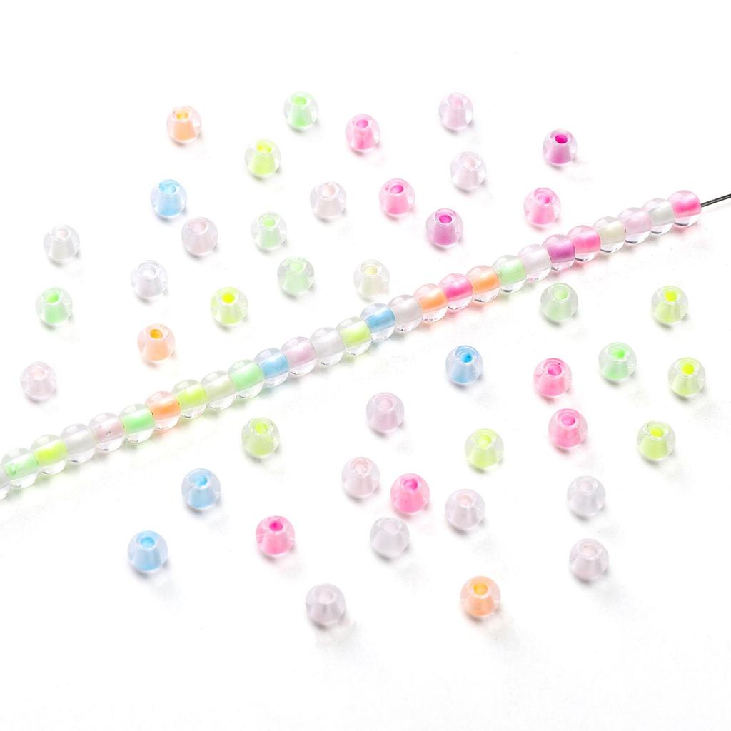 100Pcs Glass Seed Bead 4mm Light Variable Series For DIY Bracelets Necklaces Jewelry Making