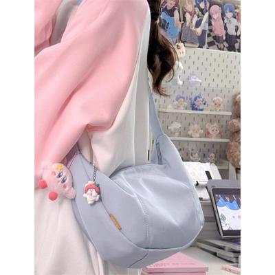 Bag Girl Korean Junior High School Girl Simple Cold Messenger Bag Girl Student Casual Versatile Large Capacity Dumpling Bag
