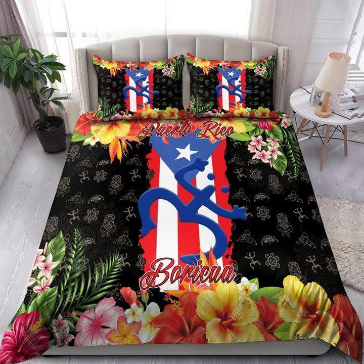 Puerto Rico Decorative Bedding Three-Piece Quilt Cover