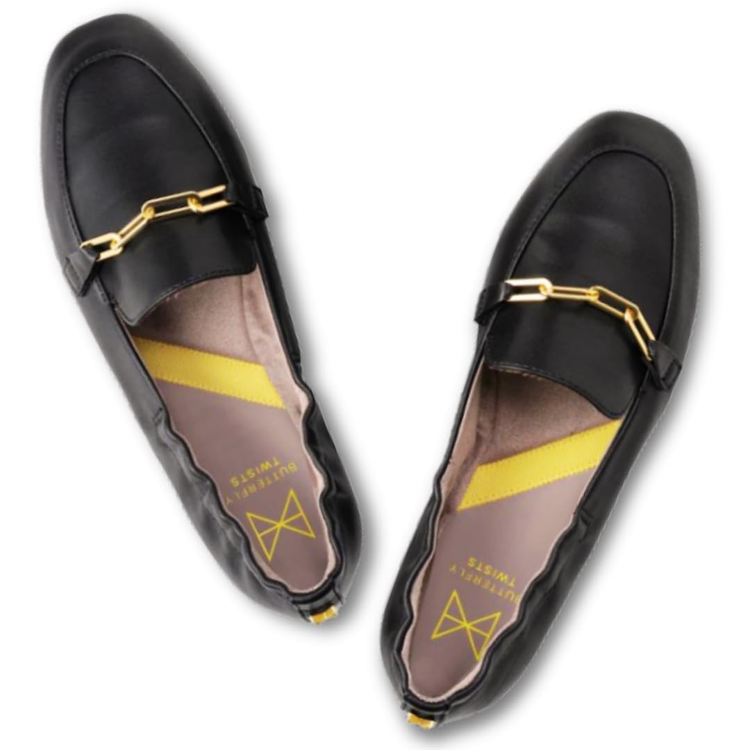 

Складные туфли Butterfly Twist LINA от Portable Foldable Slippers Shoe London, Обувь, Туфли-лодочки, (Японские размеры, Взрослый, Числовой, 24.5 см) чёрный