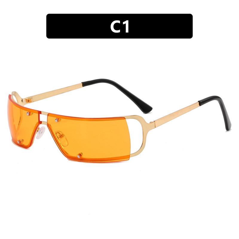 Square Y2K Women's Sunglasses Vintage Small Rectangle Lens Female Hottie Sun Glasses Men Retro Oculos Future Technology Eyewear