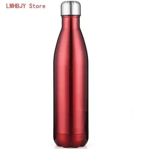 350/500/750/1000ml 304 Stainless Steel Vacuum Flask Double Wall Water Bottle Leak-proof Thermos Bottle Sports Fitness Bottle
