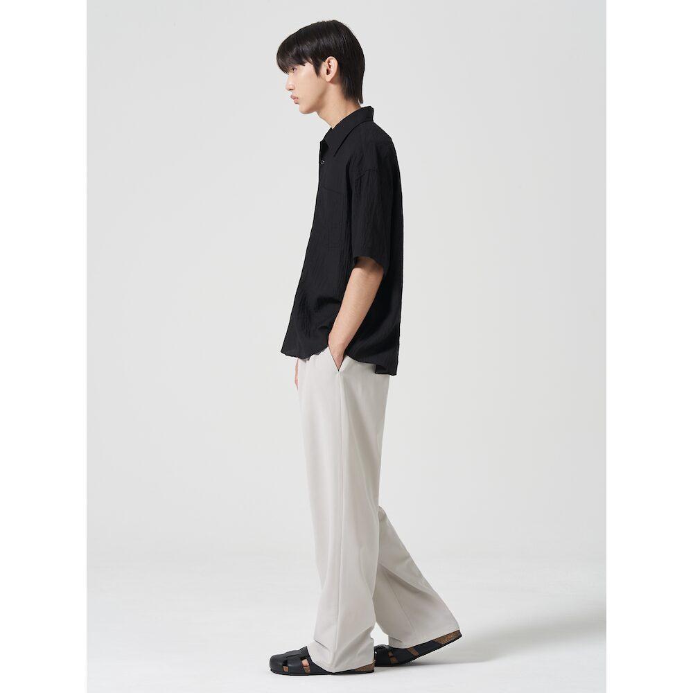 8SECONDS [Everyday Slacks] Wide Fit Elastic Waist Slacks Ivory (424721Ly30)