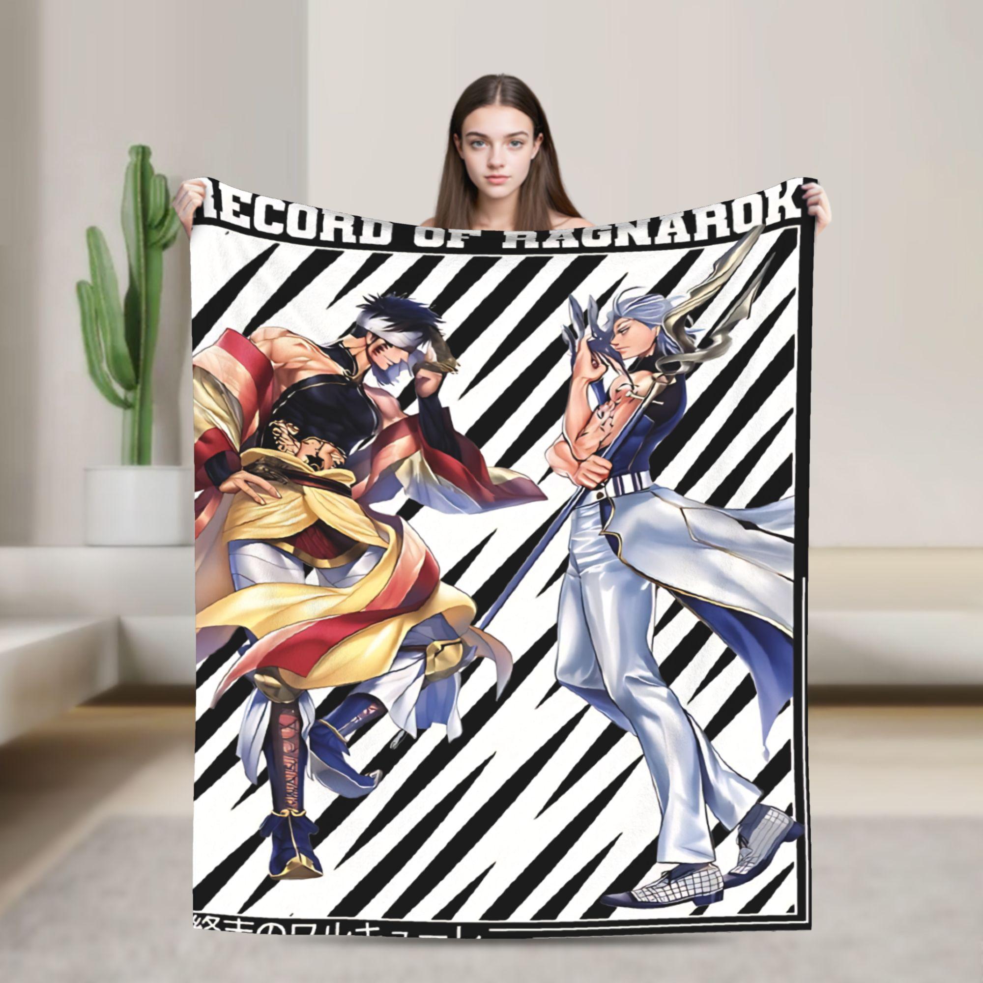 

Soft Blanket Kids Camping Shuumatsu no Valkirye Poseidon Record of Ragnarok Throw Blanket Flannel Bedspread For Couch Bed Cover 75x100cm (30x40inch)