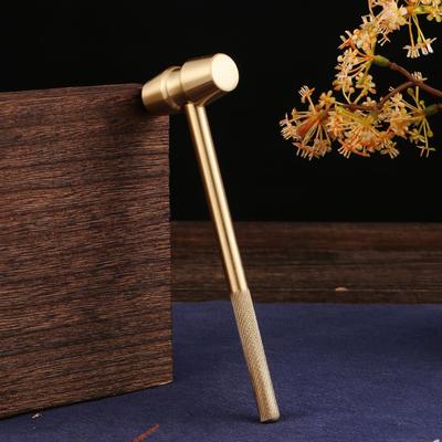 1PC Brass Long Handle Hammer Home Decoration Ornament Multi Purpose Mini Home Hammer