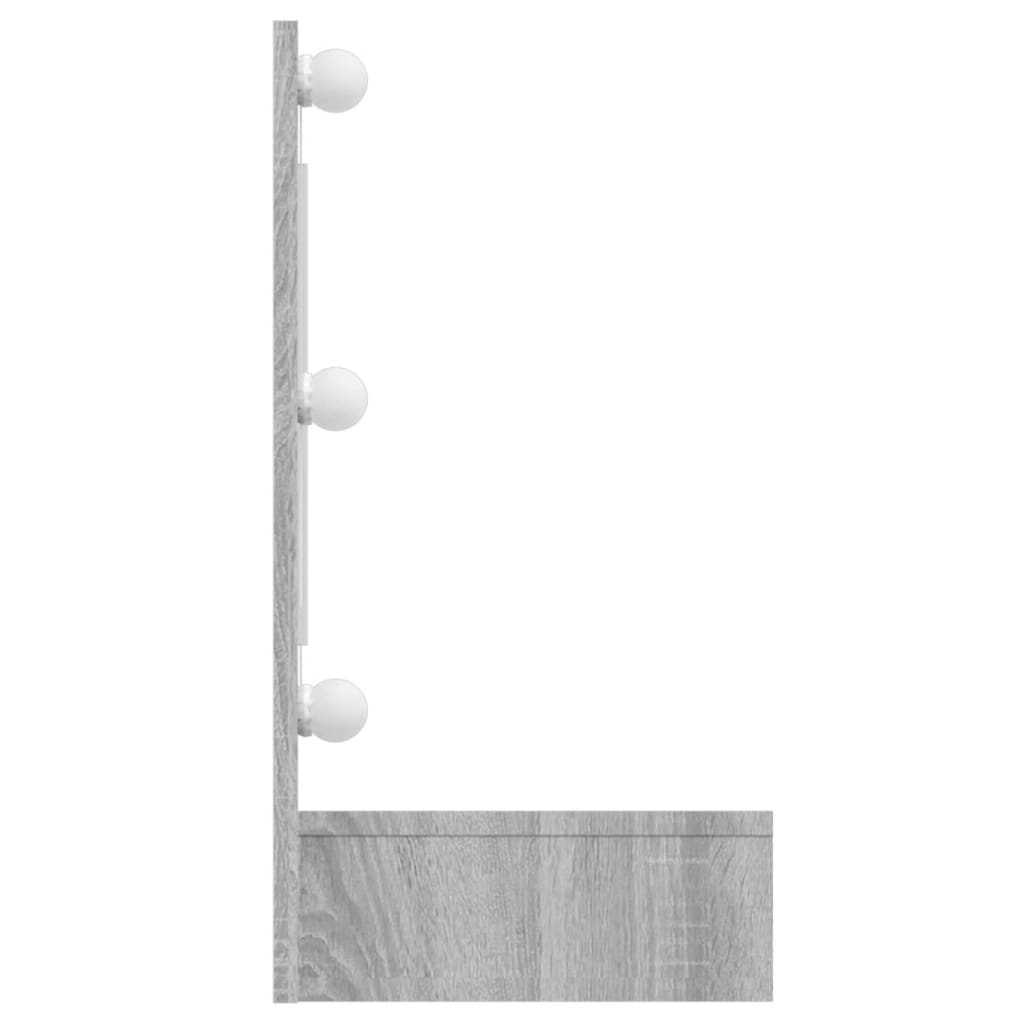 Spiegelschrank mit LED, wandhängender Make-up-Spiegel, 90x31,5x62 cm