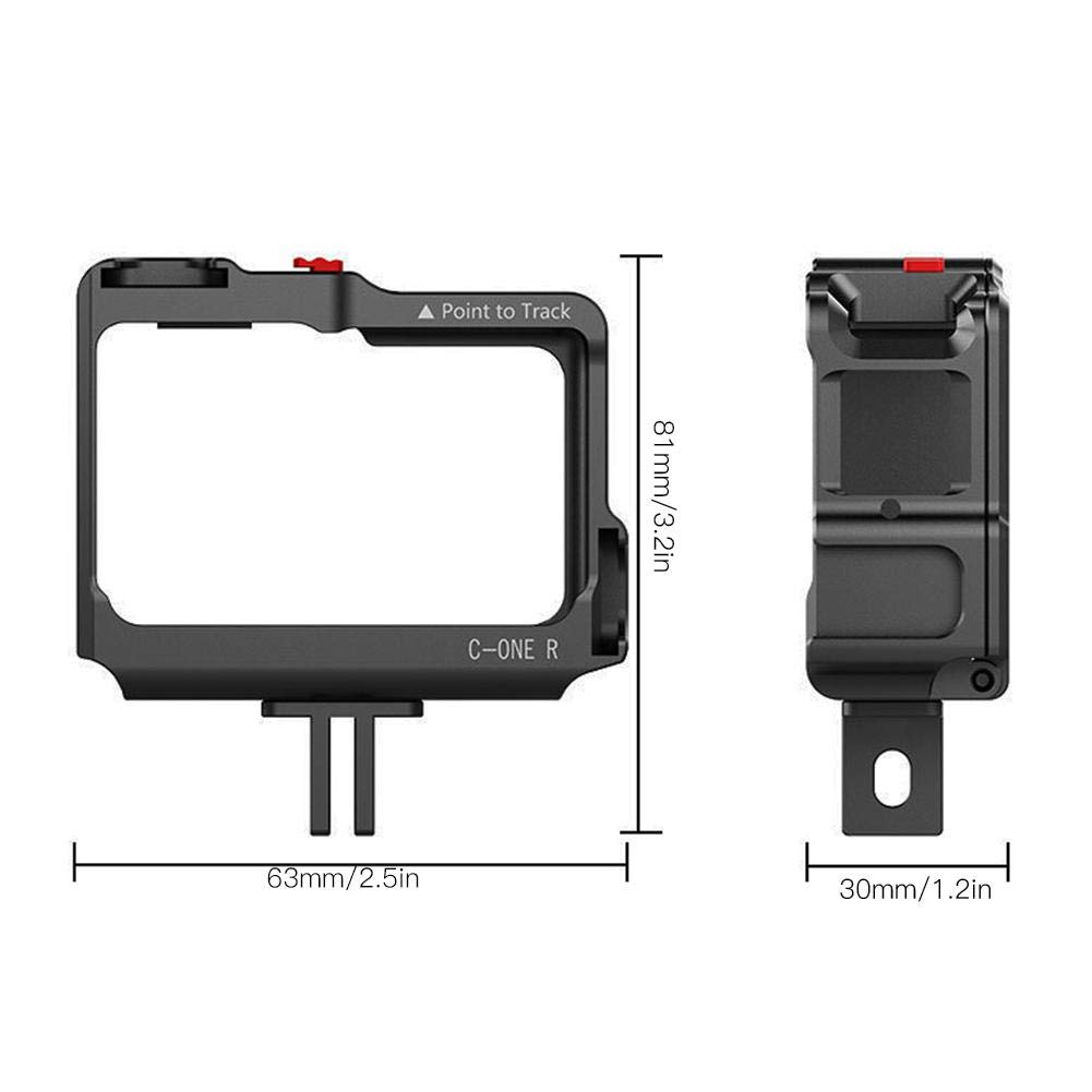 Kamera Kamera Metallkäfig Foto Vlog Erweiterter Schutz Kompatibel mit ONE R Käfig, Gehäuse,