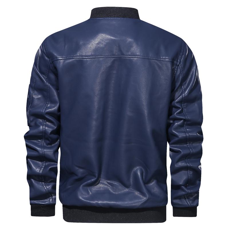 4xl leather bomber jacket