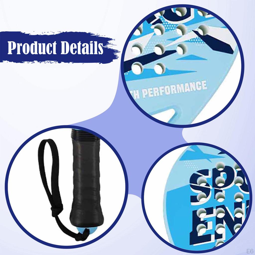 Racket Racquet Comfortable Grip Paddle Tennis with Tape for Games Sports Party Outdoor