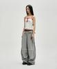 NOT4NERD Raw Edge Curved Biker Sweat Pants - Gray