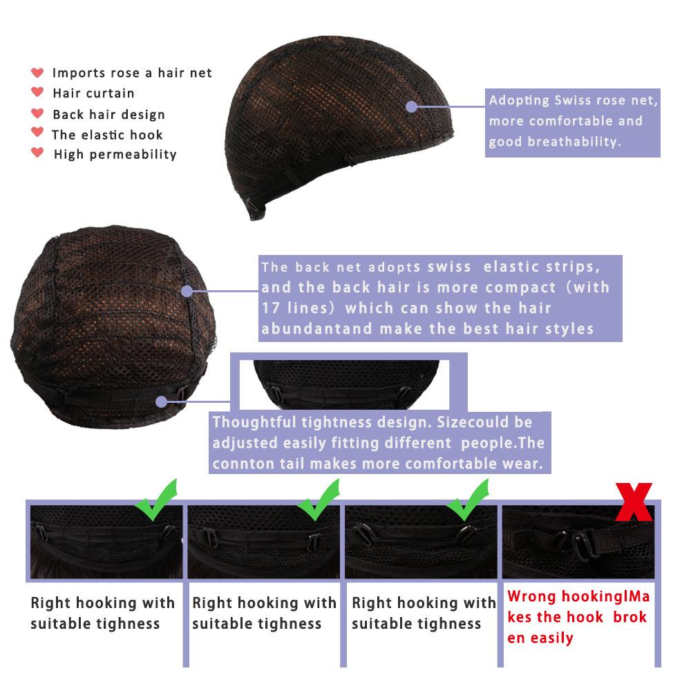 Fashion women's synthetic short curly hair cover