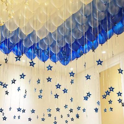 100pcs Wedding Wedding Supplies Room Decoration Birthday Party Balloons Wedding Decorations Set Rain Pendant Pentagram