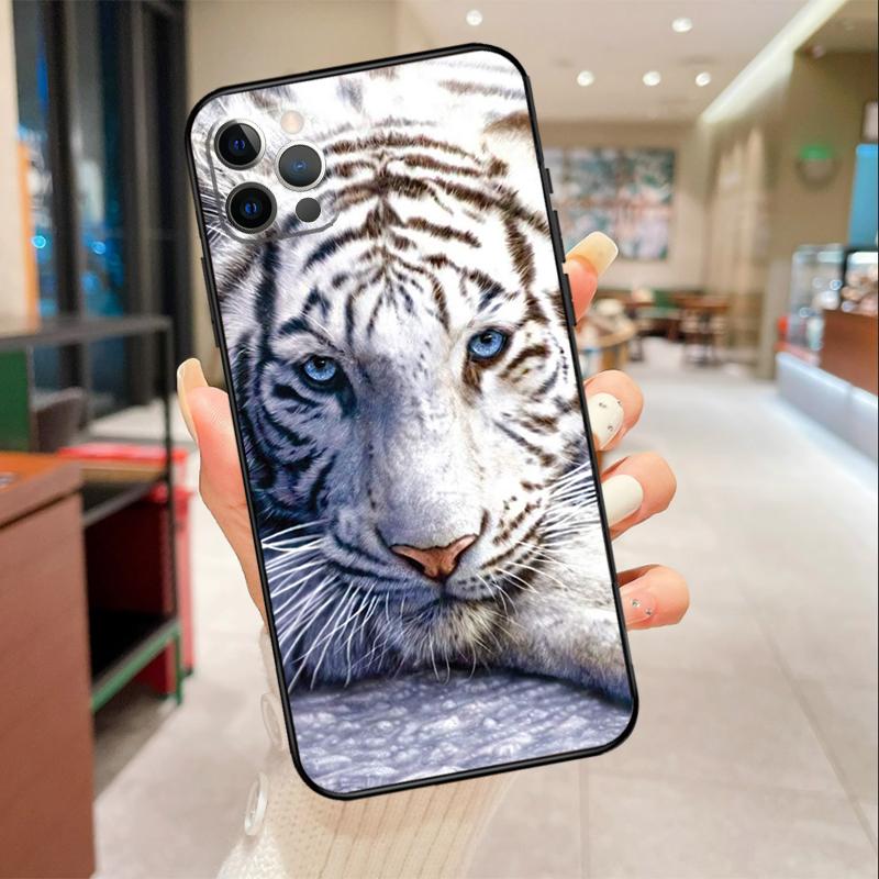 Animal Lion Tiger Phone Case For iPhone 17 Air 16 14 13 11 15 Pro Max mini 15 16 Plus 16e Protective Cover