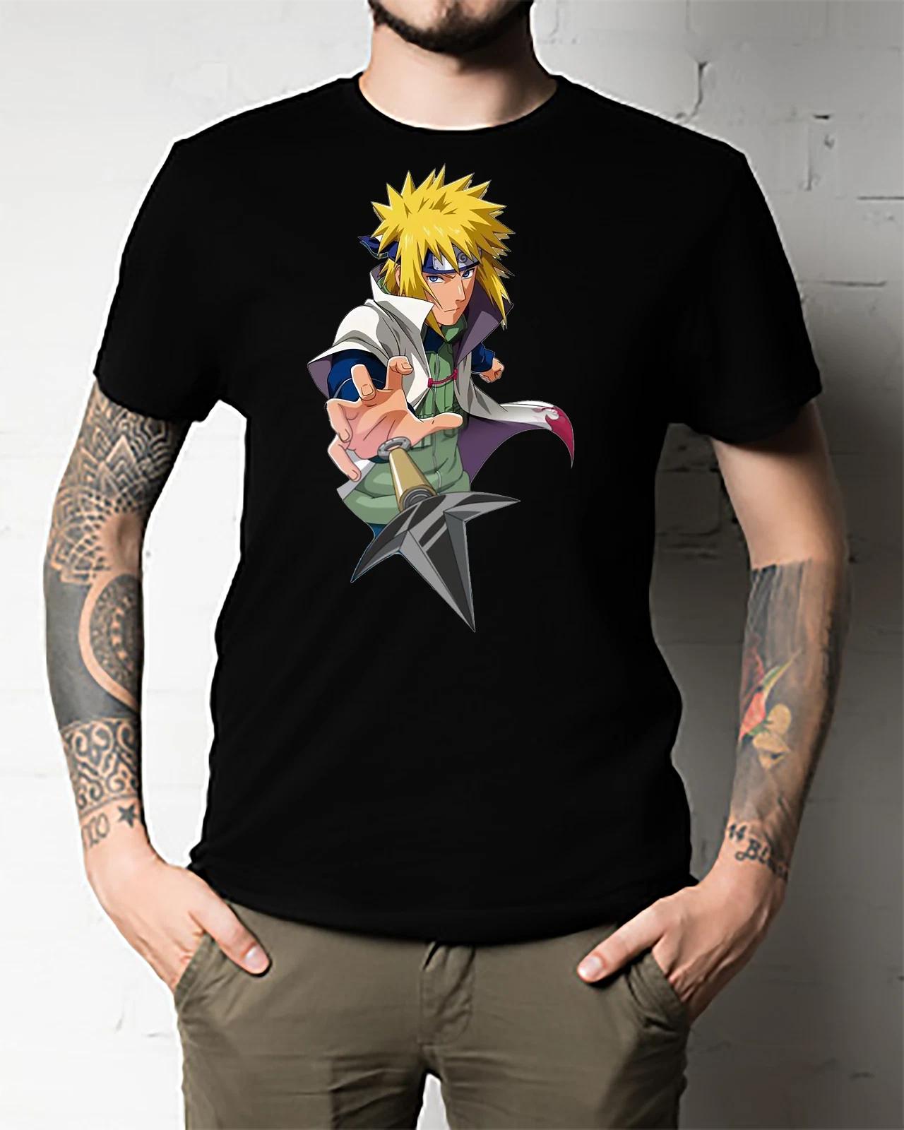 Men s and Women s T-shirts Minato Uzumaki Manga Strip Naruto Anime Manga S