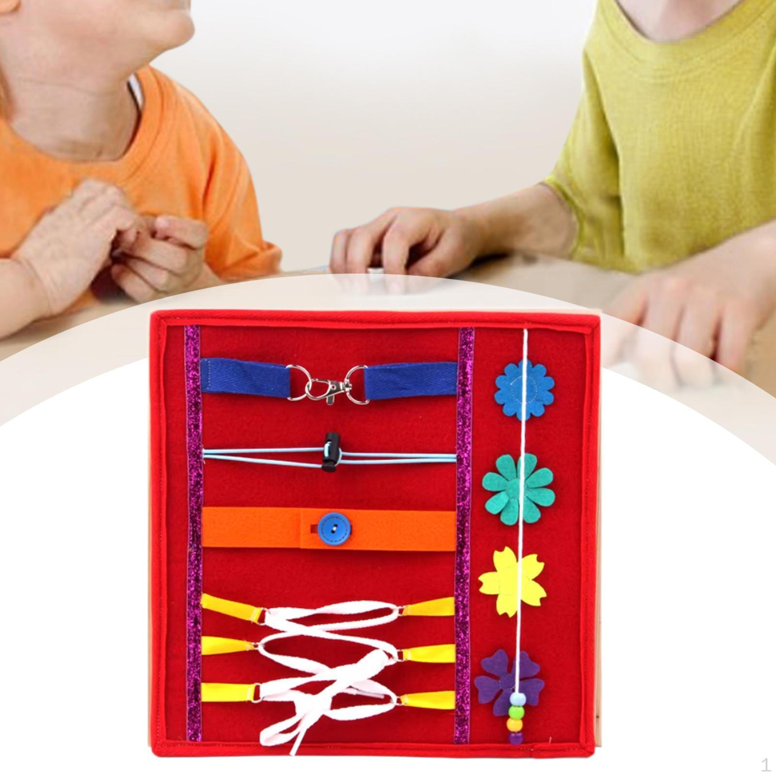 

Activity Board Accessory Part Preschool Learning Dress Mat for красный
