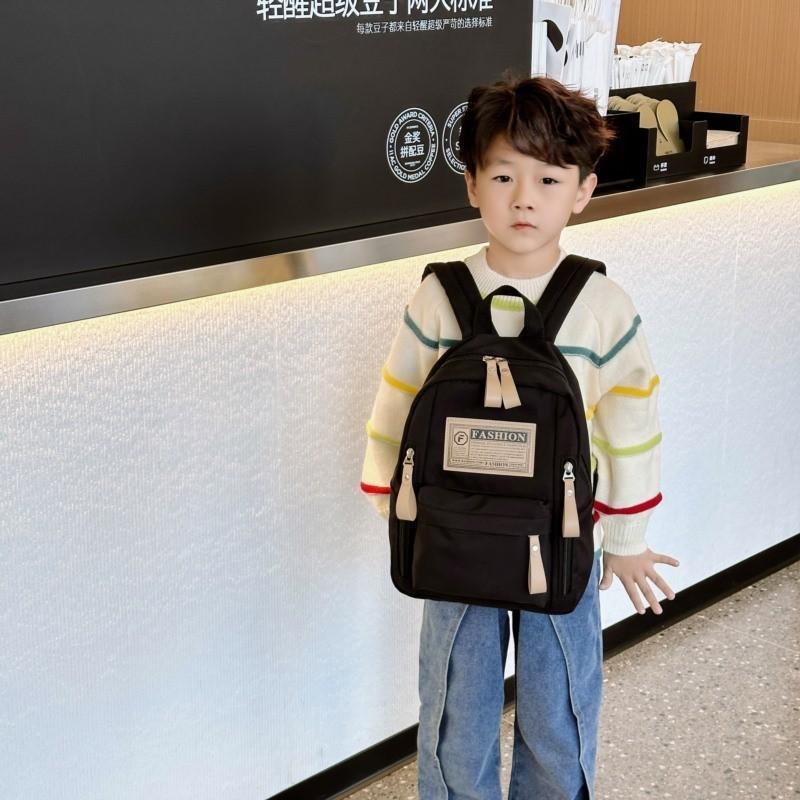 Moderní lehký plátěný batoh v korejském stylu pro děti s pohodlnými ramenními popruhy se vzduchovým polstrováním