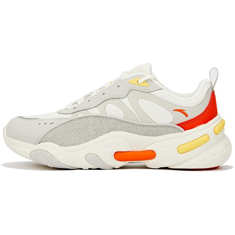 

New ANTA Chunky Sneakers Women s Low top Ivory White/Shade 1 Gray 122028855-4 37.5