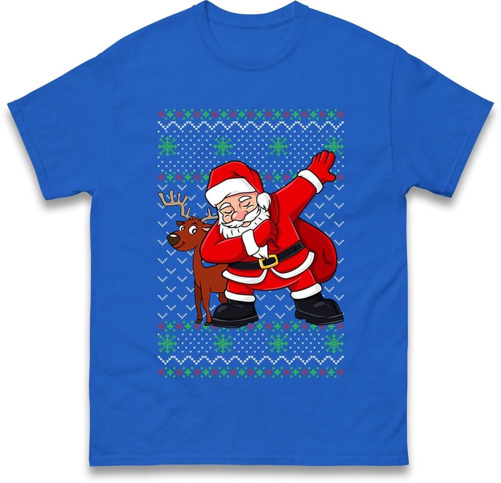 Dabbing Santa Christmas T Shirt Funny Xmas Novelty Gift Hoodie Santa Tee Shirt