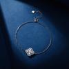 Four Leaf Clover Moissanite Necklace Dainty Clavicle Chain Elegant Jewelry Women Men