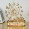 Muzyczna Karuzela Drewniana Puzzle 3D