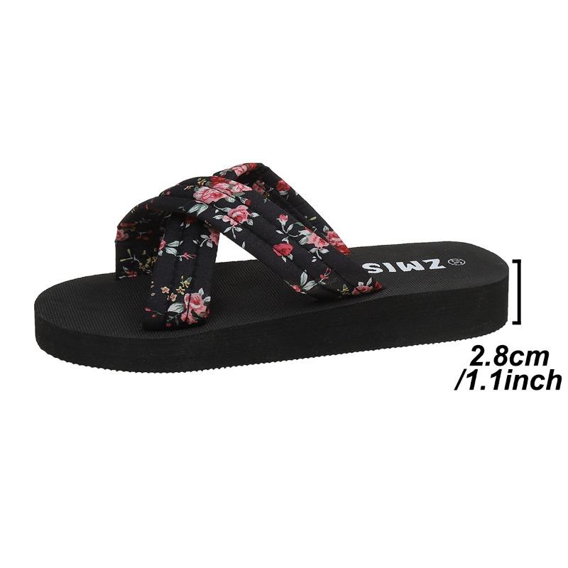 New large-size flip-flops women's summer outer wear seaside vacation casual cool slippers thick bottom non-slip