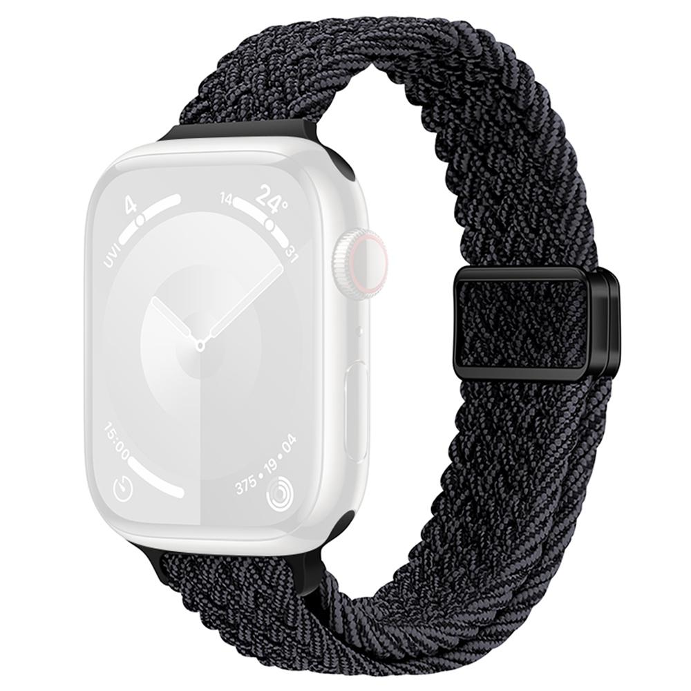 KALEBOL Braided Watch Strap For Apple Watch Series 10 Ultra 9 8 7 SE 6 5 4 3 2 1 46mm 49mm 45mm 44mm Magnetic Nylon Wristbands