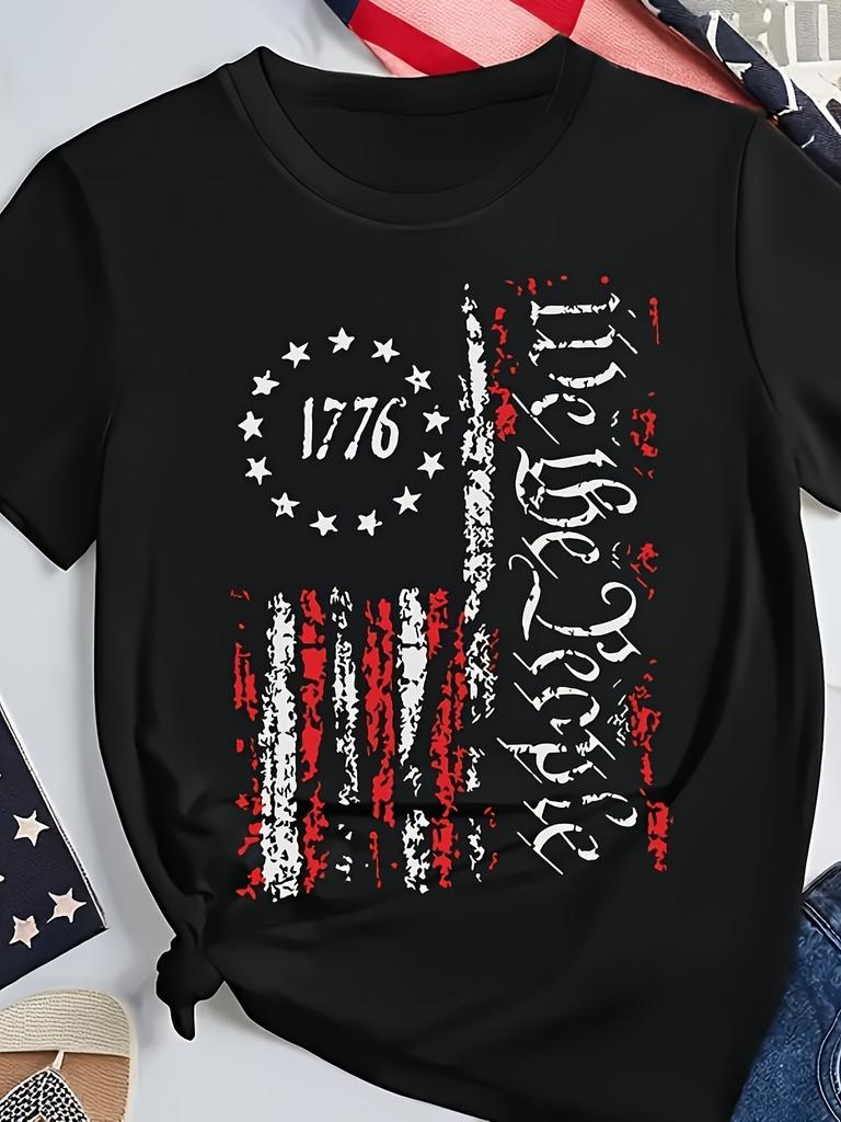 1776 Heat Transfer Sticker Celebrate Independence Day Iron-On Decals for Clothes T-Shirt Making Pillow Decorating Clothi