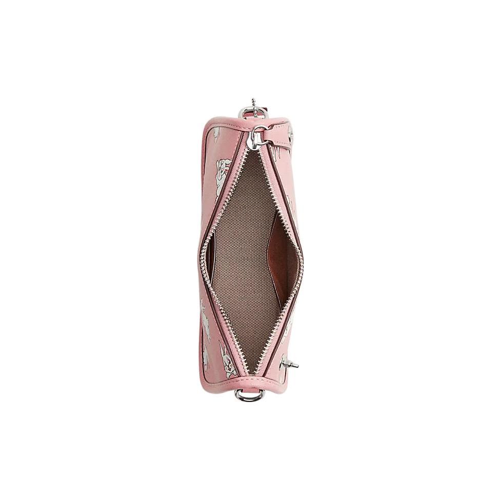 Coach X White Rabbit Collaboration Swinger 20 Logo Plaque Zipper Closure Leather Mahjong Bag Women bags CK404-LHVVR