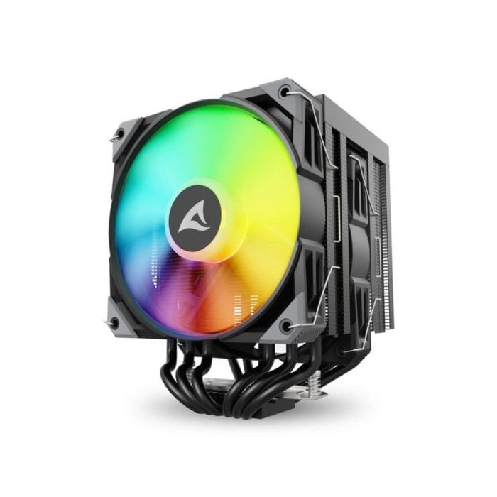 Sharkoon A60 RGB Black Silent Air Cooler for PC - Efficient Cooling