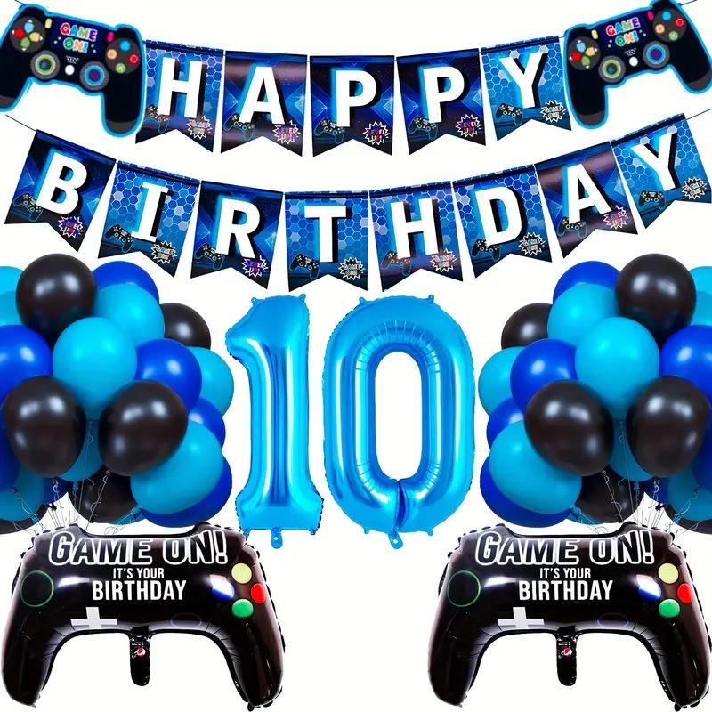 Game Themed Balloon Set Gamepad Birthday Anniversary Arrangement Game Party Celebration Supplies