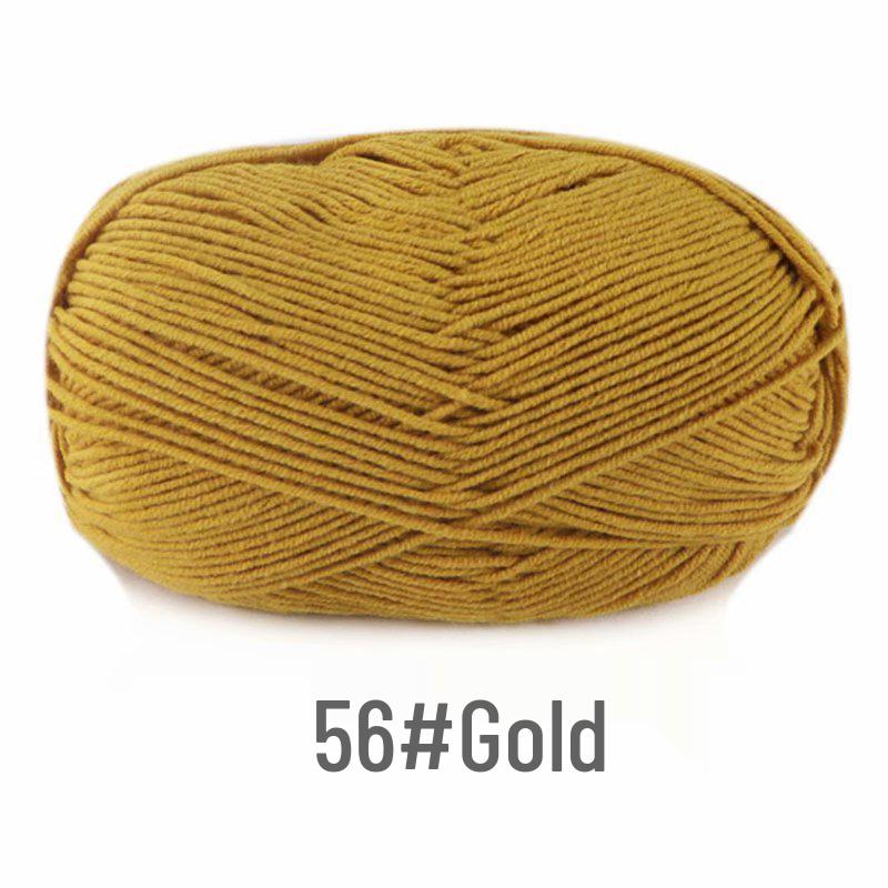 Suhe 4-Ply Combed Milk Cotton Yarn for Crochet & DIY Knitting Projects